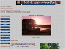 Tablet Screenshot of mollybrooknewfoundlands.com